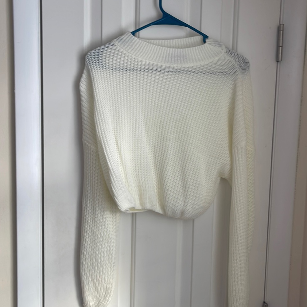 Off-white cropped sweater